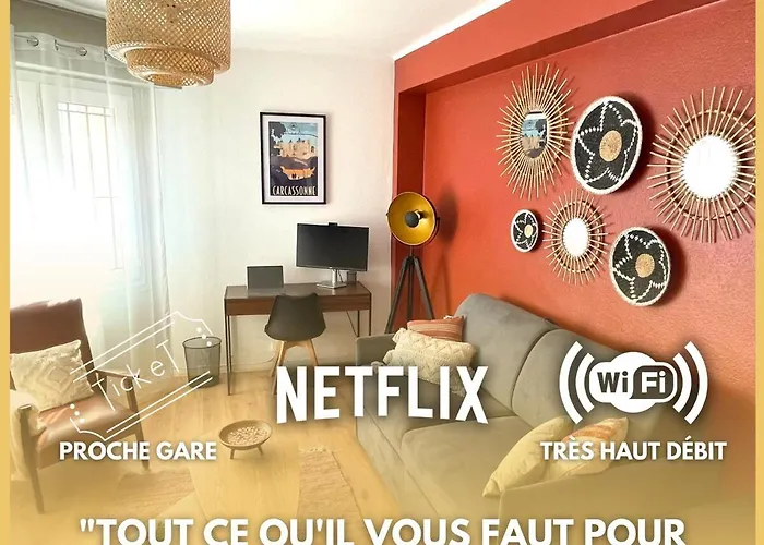 Au Coeur De Ideal Pour Petite Famille Et Couple アパート カルカソンヌ